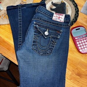 True Religion Women's Dark Blue Boot Cut Jeans